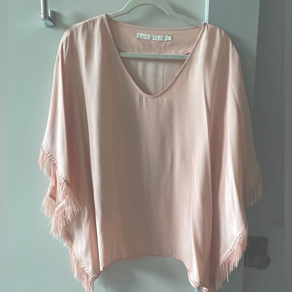 Marie Oliver Sz Small Pink Silk Top